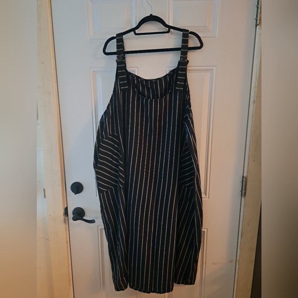 Striped Black and White Dress